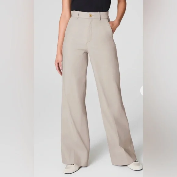 NWT Spanx Supersmooth Stretch Twill Wide Leg Pant Size 2X - Picture 2 of 11
